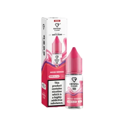 Crystal Clear Mixed Berries 10ml Nic Salt E-liquid - Vape Product, Vape Product