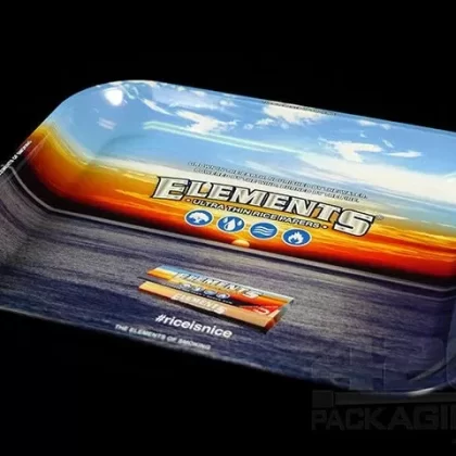 ELEMENTS | Metal Rolling Tray | 11in x 7in – Small – Metal
