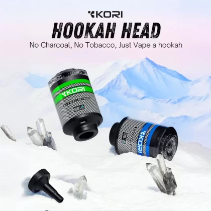KORI “Hookah Head” 100K 2-in-1 Disposable E-Hookah -100,000 Puff - Lemon Mint
