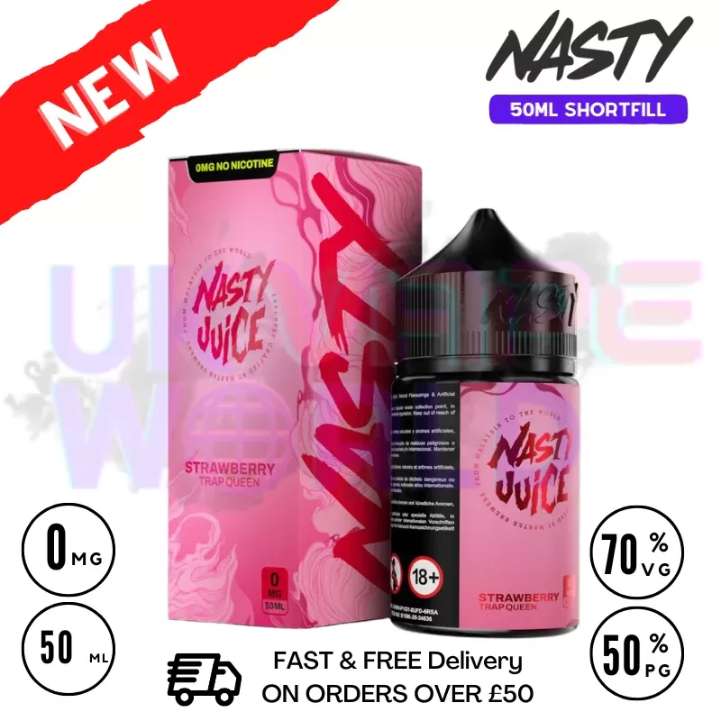Nasty Juice Asap Strawberry Trap Queen 50ml Shortfill