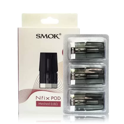 Nfix Meshed 0.8ohm Replacement Pod 3 Pack By Smok