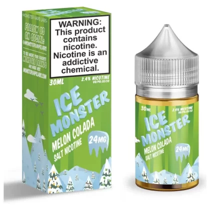 Ice Monster Salt Nic Premium E-Liquid 30ml - Strawmelon Apple / 24mg