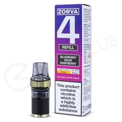 Blueberry Sour Raspberry Zorva 4 Prefilled Pods - Ecigpremium