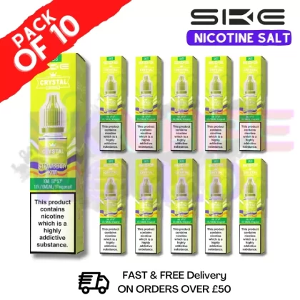Strawberry Kiwi Crystal SKE Nic Salt Box / Pack Of 10