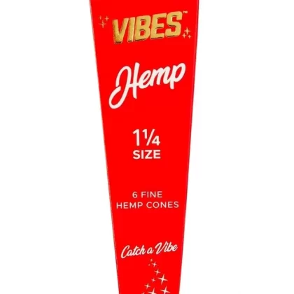 Vibes 1 1/4 Hemp Pre Rolled Cones (6-Pack)