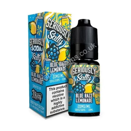 Doozy Seriously Soda Salty Blue Razz Lemonade Nic Salt E-Liquid - Vapestreams Co