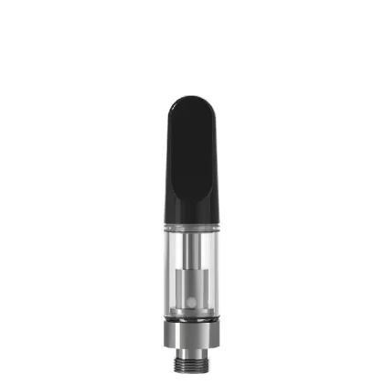 CCELL | TH2-SE Glass Vape Cartridge with Black Plastic Mouthpiece | 0.5mL – Snap Fit – 100 Count