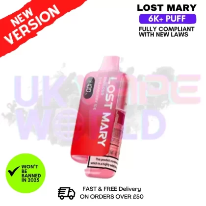 Strawberry ICE Lost Mary 6K Puff Pod Kit – Only £8.99