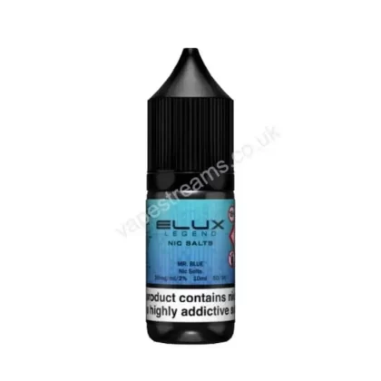 Elux Legend Mr Blue Nic Salt E-Liquid - Vapestreams Co