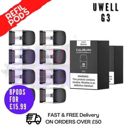 Uwell Caliburn G3 Replacement Pod Cartridges