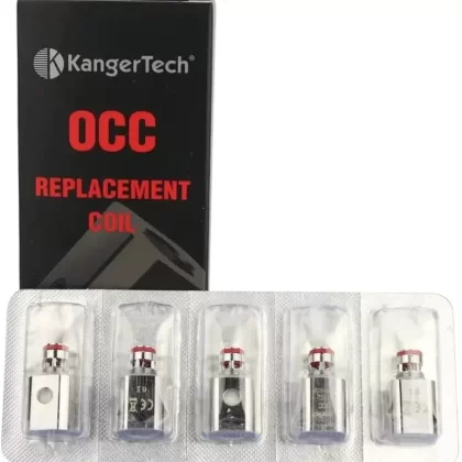 Kanger Tech OCC Replacement Coils 5pk - Resistance#0.15ohm>0.5ohm>1.5ohm (CACA1F)