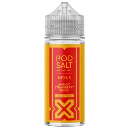 POD SALT NEXUS MANGO STRAWBERRY PEACH 100ML SHORTFILL E-LIQUID - Ecigpremium