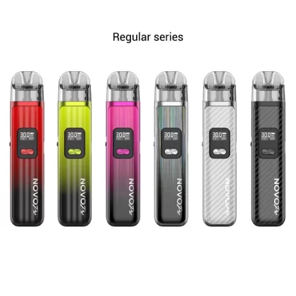 SMOK Novo Pro 30W Pod System 1300mAh - Color#Green Black>Pink Black>Silver Black>Silver Carbon Fiber>Black Carbon Fiber>Matte Black>White>Black Gun Metal>Cyan>Pale Pink>Purple Pink>Cyan Blue