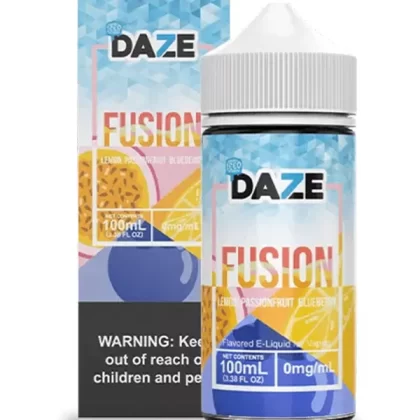 Iced Lemon Passion Fruit Blueberry Fusion DAZE E Liquid 120ml - 3mg