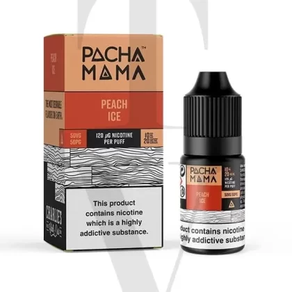 PACHA MAMA PEACH ICE NIC SALT E-LIQUID - Nicotine Strength#10MG (1%)>20MG (2%)