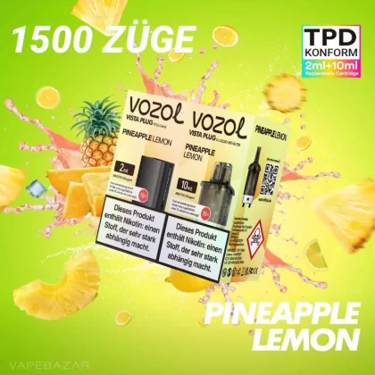 Vozol Vista Plug – Pineapple Lemon Prefilled Pod - Pod Kit; La Fume; 850 mAh
