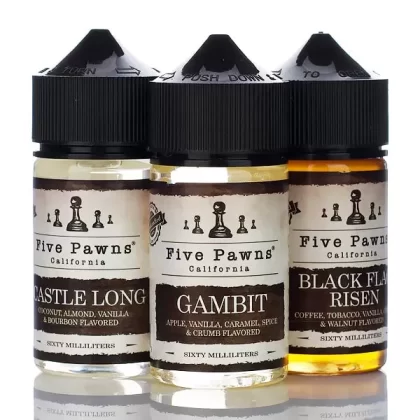 Five Pawns E-Liquid - No Nicotine Vape Juice - 60ml - Castle Long