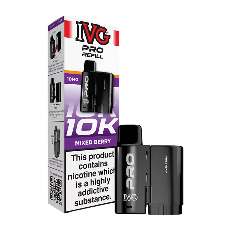 Mixed Berry IVG Pro 12 Refill Pack - 20mg - Image 2