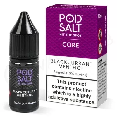 Blackcurrant Menthol Nic Salt E-Liquid by Pod Salt - Ecigpremium
