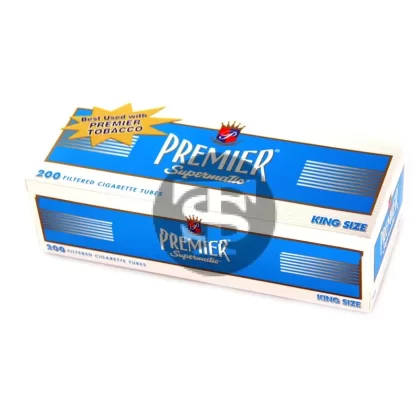 Premier Filter Tubes King Size Light 5 Cartons of 200