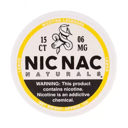 Lemon Nicotine Lozenges by Nic Nac Naturals - 6mg