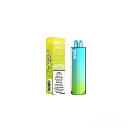 VFEEL V1 K6000 DISPOSABLE VAPE ( 20MG INTENSE ) - White Peach / 20MG BOLD