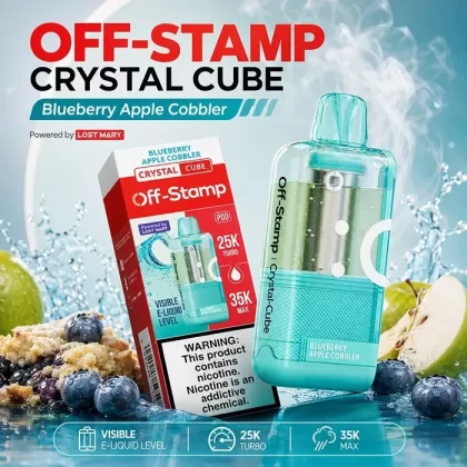 Off-Stamp X Crystal Cube Pod 35K - Sour Apple Ice