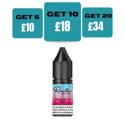 Ramillion 10ml E-liquid Nic Salt - 20 MG / Kiwi Passion Fruit Guava