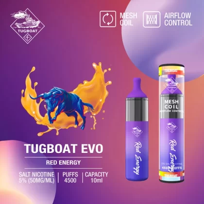 TUGBOAT EVO 4500 PUFFS – RED ENERGY