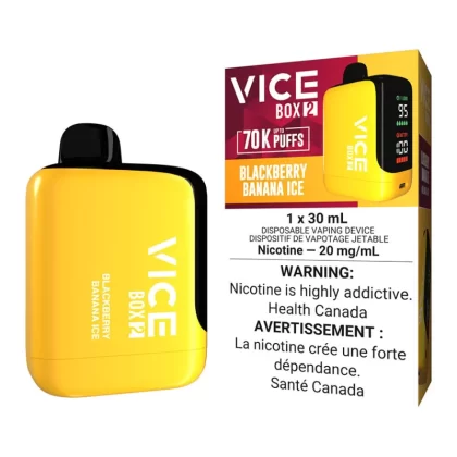 Vice Box 2 Disposable Vape Device - Blackberry Banana Ice - 20mg/ml