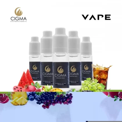 Cigma e-Liquid – Summer Vibes Mix 0mg 10ml Bottle x 5 Pack | Cigee