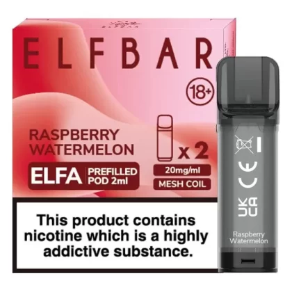 RASPBERRY WATERMELON ELF BAR ELFA PREFILLED POD - Eliquidsupply