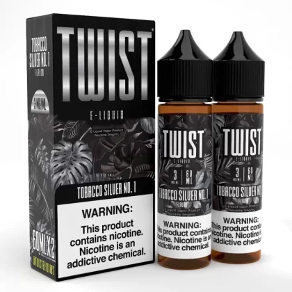 Twist e-Liquids Tobacco Silver No. 1 eJuice - 120mL (2x60mL); Vape Product, Vape Product (199AAB)