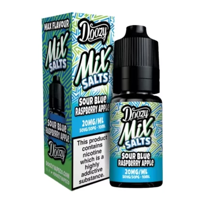 Sour Blue Raspberry Apple Nic Salt E-Liquid Mix Salts Series by Doozy Vape Co (10ml) - 20mg