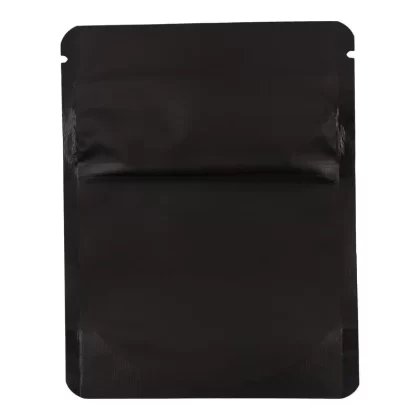 Bag King Child-Resistant Clear Front Mylar Bag | 1 gram - Choose Color#Matte Black>Matte White~Choose Price Tier#Single Unit (Less Than Pack Qty)>Pack of 50 (Bulk Discount Pricing) (109C87)