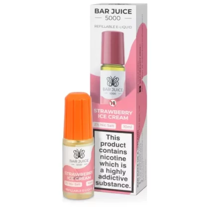 Bar Juice 5000 Strawberry Ice Cream E Liquid 10ml - Nicotine Strength#20mg>10mg