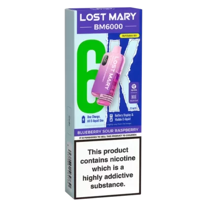 Lost Mary Vape BM6000 Vape Kit Blueberry Sour Raspberry