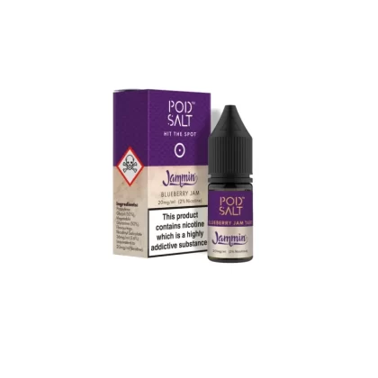 Pod Salt Fusions Jammin Blueberry Jam Tart 20mg Nicotine Salt