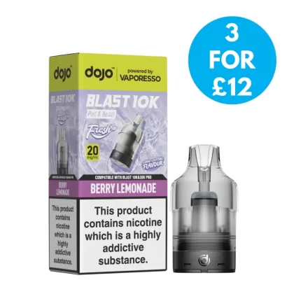 Vaporesso Dojo Blast 10k Fresh Refill Pack - Vape Product; Berry Cherry Limeade, Berry Lemonade