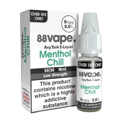 Menthol Chill E-Liquid Anytank & Original Series by 88vape (10ml) - 16mg
