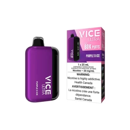 Vice Ultra 60K Disposable Vape – Purple D Ice - Eliquidsupply