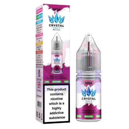 WGA Crystal Dragon Fruit Cherry Raspberry Nic Salt - 10 Pack - 20mg