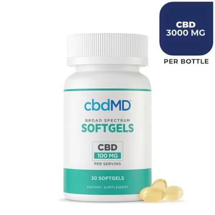 cbdMD Premium CBD Softgel Capsules 3000mg - Purecbdvapors