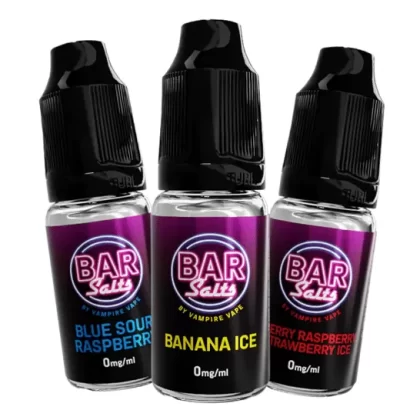 5 Bar Salts By Vampire Vape Nic Salts 10ml – All Flavours – TPD - Vapestorm Co