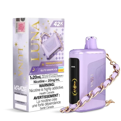 Kraze Luna 42K Glitz Grape Ice Disposable Vape