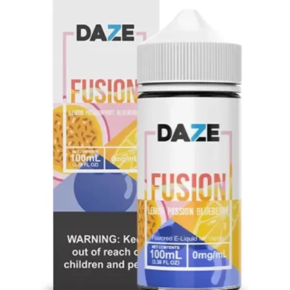 Lemon Passion Fruit Blueberry Fusion DAZE E Liquid 120ml - 0mg