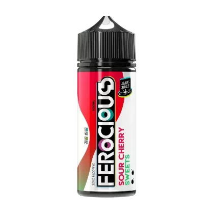 FEROCIOUS BAR JUICE SOUR CHERRY SWEETS 100ML SHORTFILL E-LIQUID