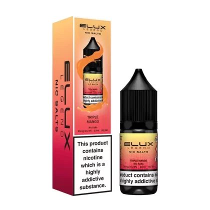 TRIPLE MANGO NIC SALT E-LIQUID BY ELUX LEGEND - Nicotine Strength#10mg/ml>20mg/ml