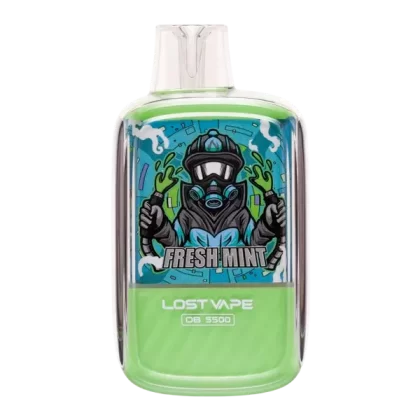 Fresh Mint Lost Vape OB5500 - Site#VAP~Size#Single>10 Pack~Nicotine#50mg