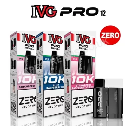 IVG Pro 12 Refill Pods (0mg) - Vapestreams Co